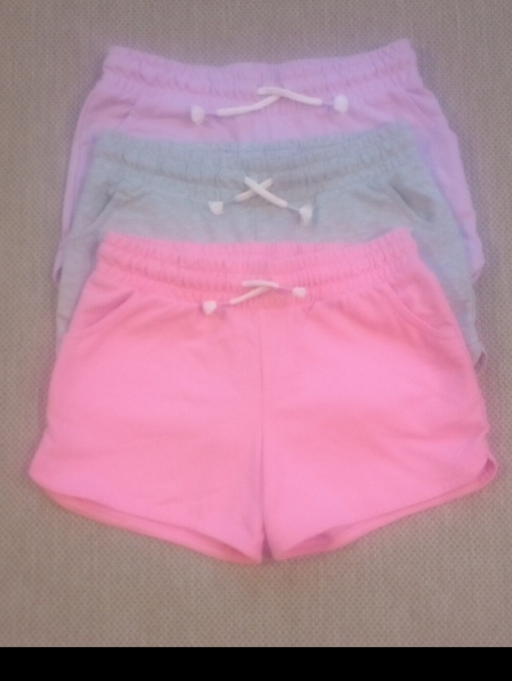 Cat & Jack Pink, Lavender and Light Gray Girls' Casual Shorts